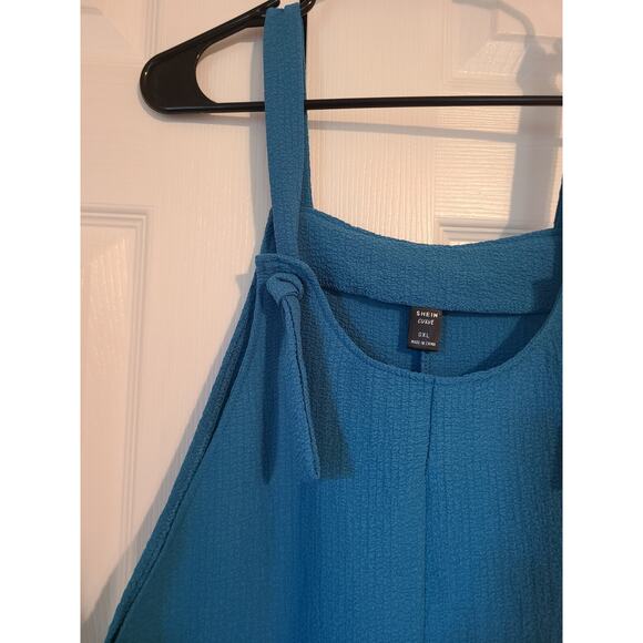 Shein 0x women's teal romper - Picture 2 of 7